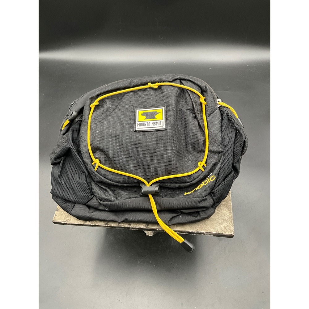 Mountainsmith Kinetic TLS Lumbar Pack Black Yellow Hiking Waist Bag Belt Pouch